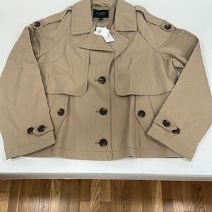 Banana Republic Women's Tan Short Trench Coat